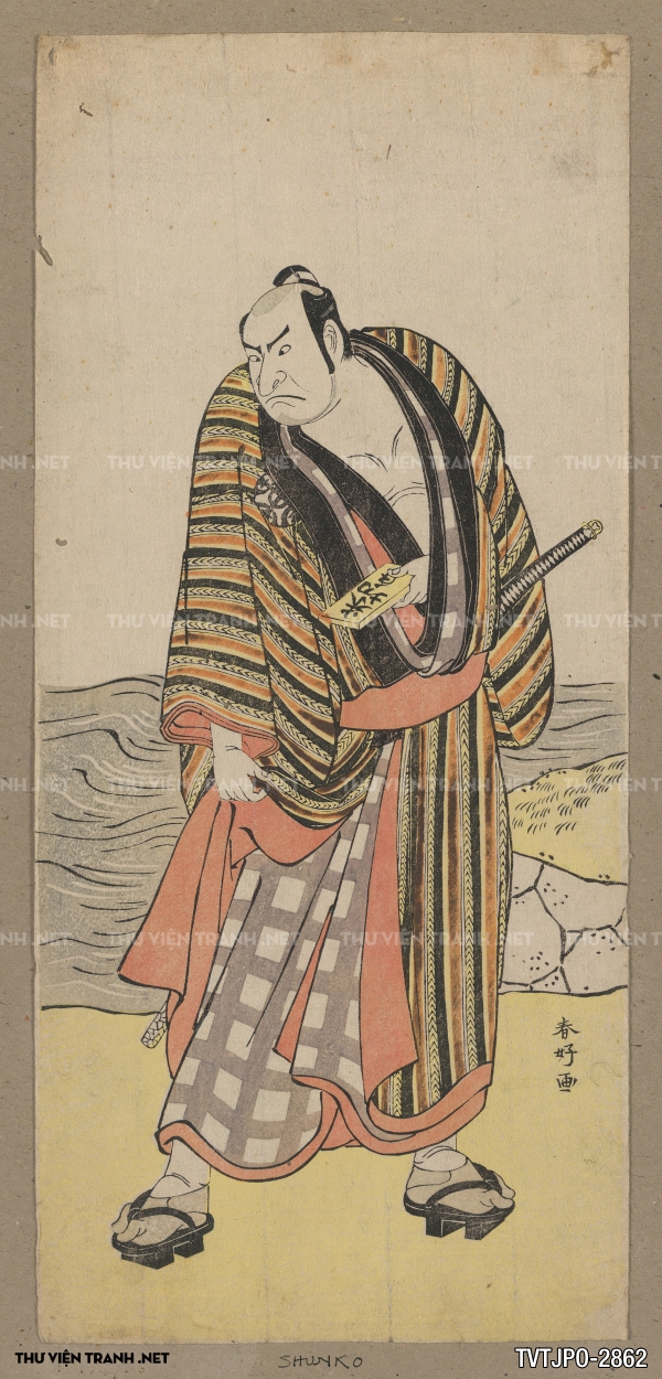 Tranh Nhật cổ Ukiyo-e vẽ tay
