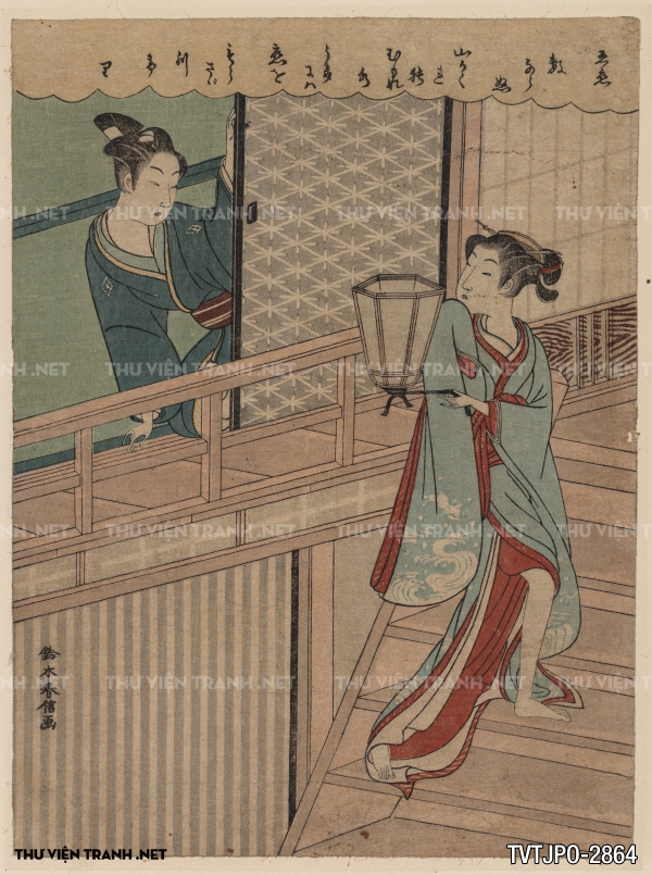 Tranh Nhật cổ Ukiyo-e vẽ tay