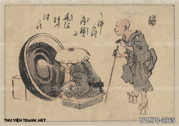 Tranh Nhật cổ Ukiyo-e vẽ tay