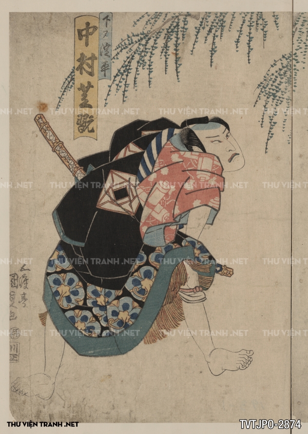 Tranh Nhật cổ Ukiyo-e vẽ tay