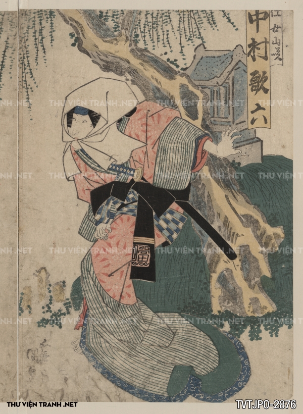 Tranh Nhật cổ Ukiyo-e vẽ tay