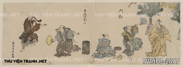 Tranh Nhật cổ Ukiyo-e vẽ tay