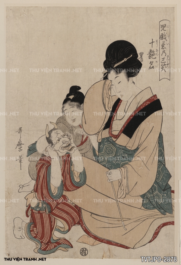 Tranh Nhật cổ Ukiyo-e vẽ tay