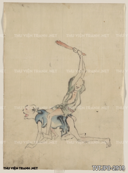 Tranh cổ Nhật Bản vẽ tay