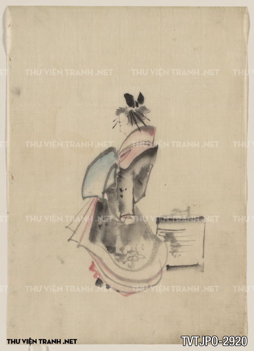 Tranh cổ Nhật Bản vẽ tay