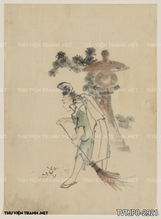 Tranh cổ Nhật Bản vẽ tay