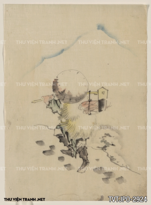 Tranh cổ Nhật Bản vẽ tay