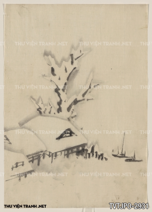 Tranh cổ Nhật Bản vẽ tay