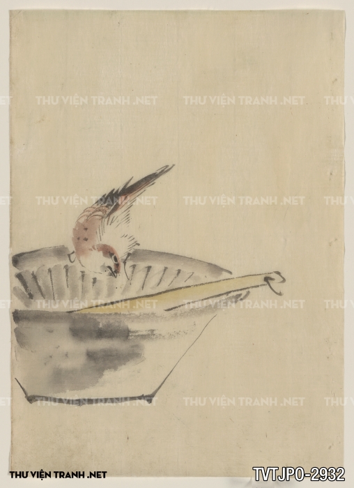 Tranh cổ Nhật Bản vẽ tay