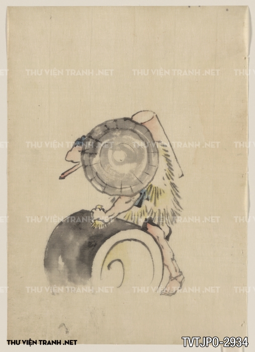Tranh cổ Nhật Bản vẽ tay