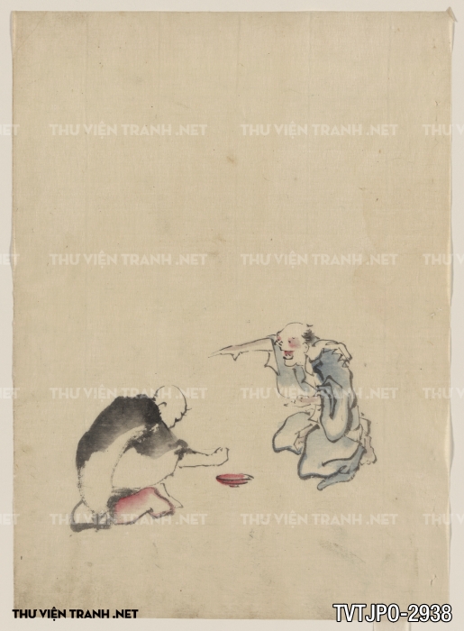Tranh cổ Nhật Bản vẽ tay