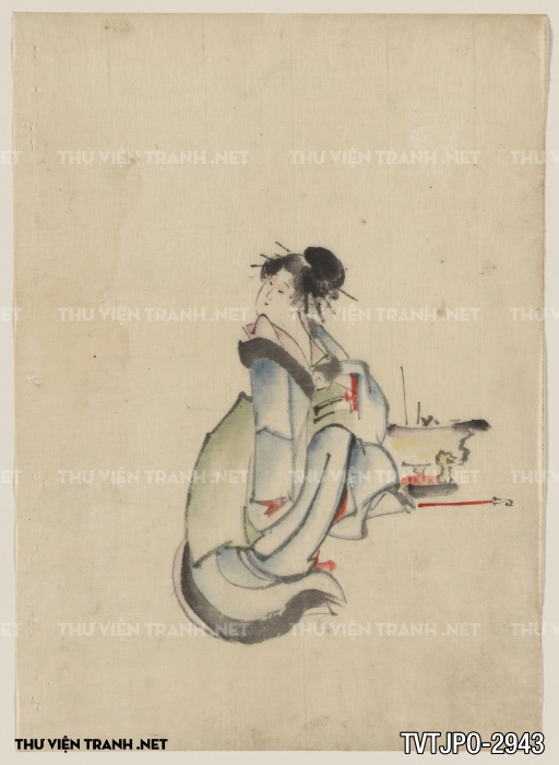 Tranh Nhật cổ Ukiyo-e vẽ tay 2