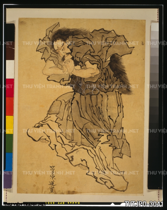 Tranh cổ Nhật Bản vẽ tay