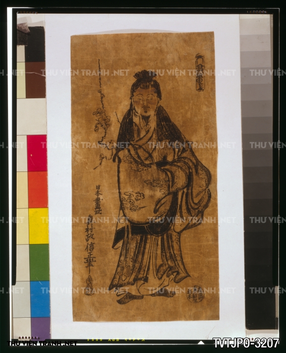 Tranh cổ Nhật Bản vẽ tay 2
