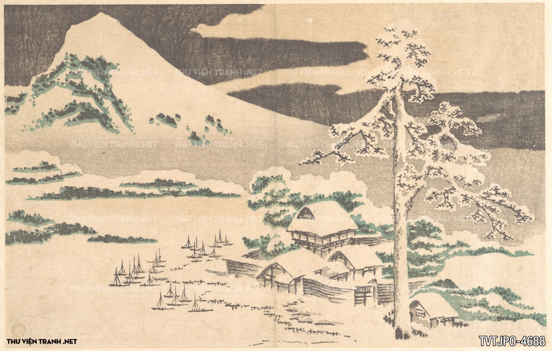 Tranh phong cách Ukiyo-e Nhật Bản cổ