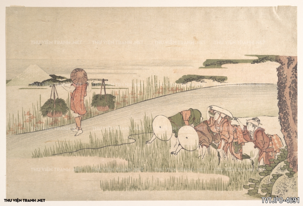 Tranh phong cách Ukiyo-e Nhật Bản cổ
