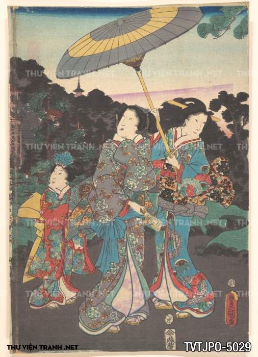 Tranh Ukiyo-e Nhật Bản cổ 3