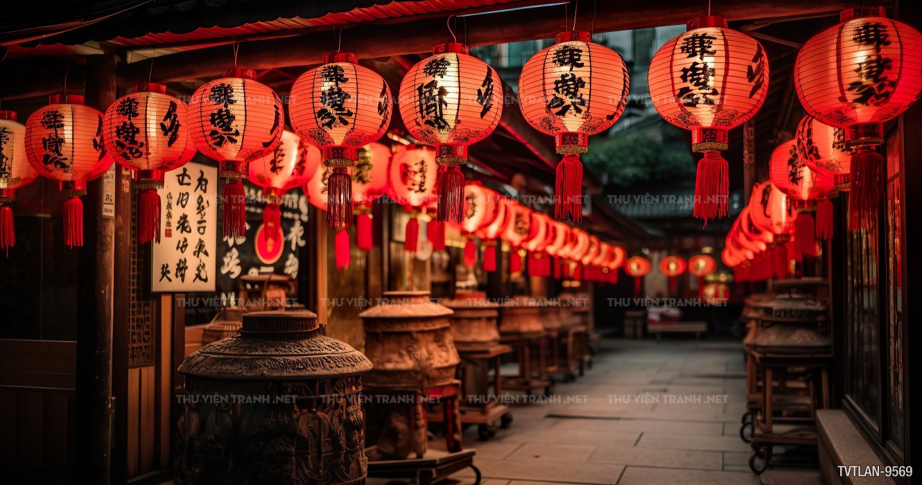 Tranh Đèn Lồng- Lantern