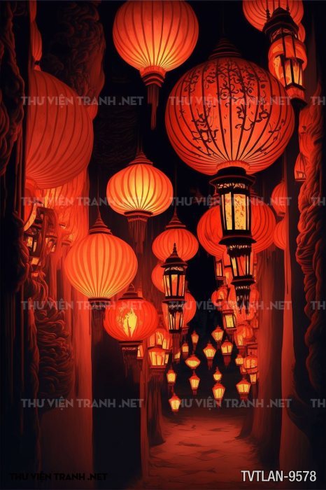 Tranh Đèn Lồng- Lantern