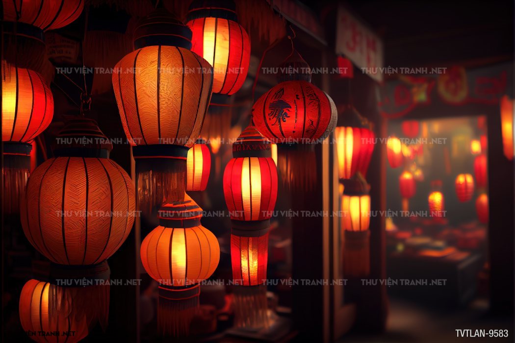 Tranh Đèn Lồng- Lantern