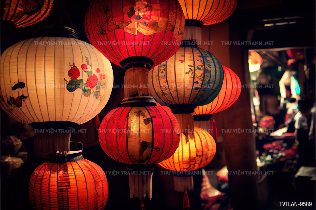 Tranh Đèn Lồng- Lantern