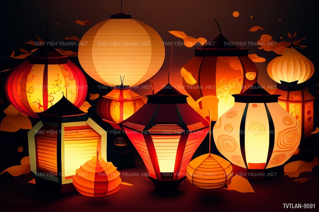 Tranh Đèn Lồng- Lantern