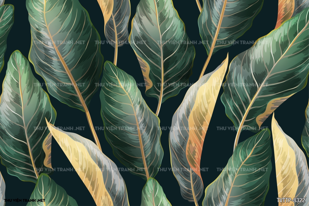 Tranh cây lá nhiệt đới, thực vật nhiệt đới- Tropical Leaves- Tropical plants