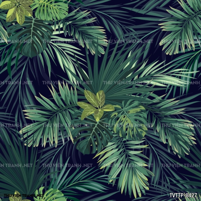Tranh cây lá nhiệt đới, thực vật nhiệt đới- Tropical Leaves