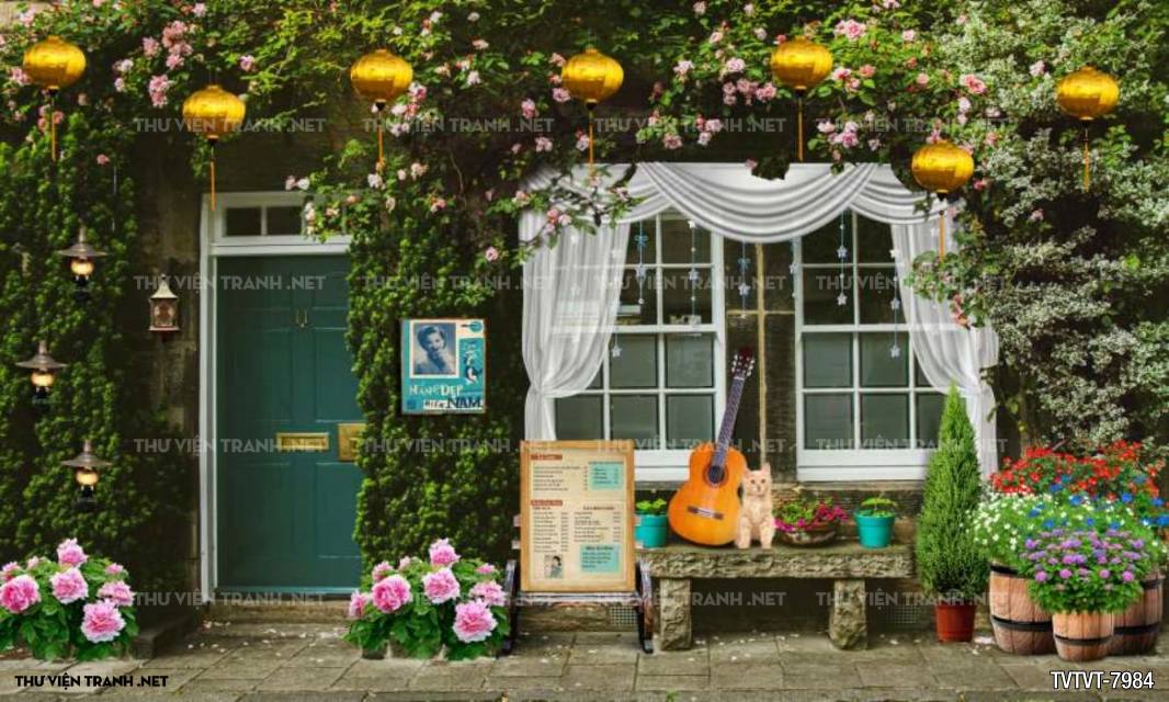 tranh quán cafe, Trà sữa Vintage