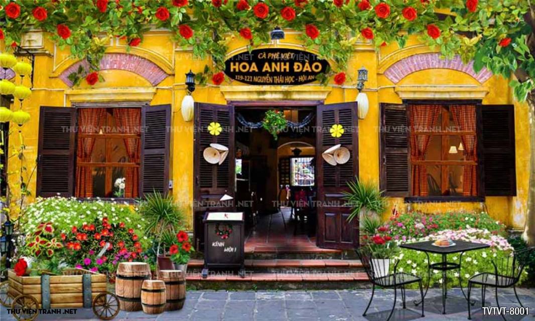 tranh quán cafe, Trà sữa Vintage