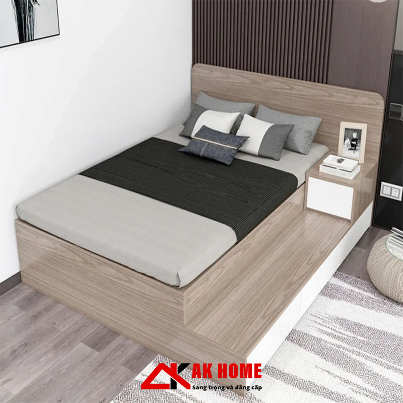 Giường gỗ công nghiệp mdf