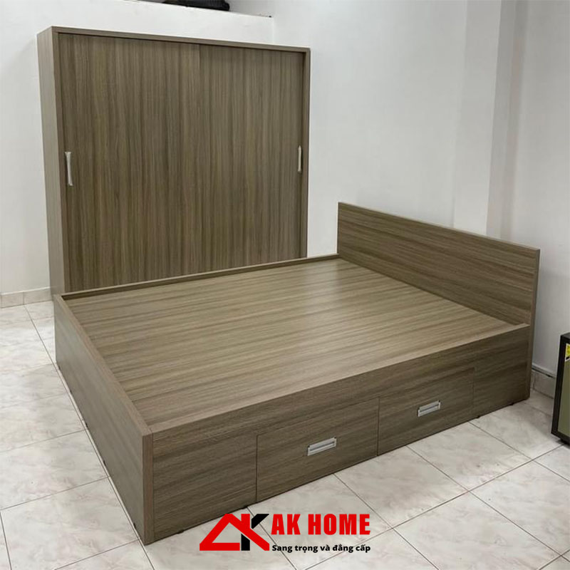 Giường gỗ công nghiệp mdf