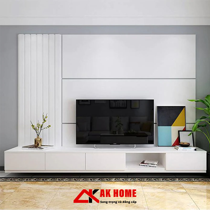 6. Xu Hướng Vách Tivi Đơn Giản Đẹp Năm 2024