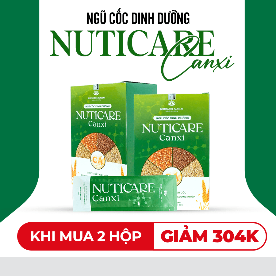 Combo 2 hộp ngũ cốc dinh dưỡng Nuticare Canxi