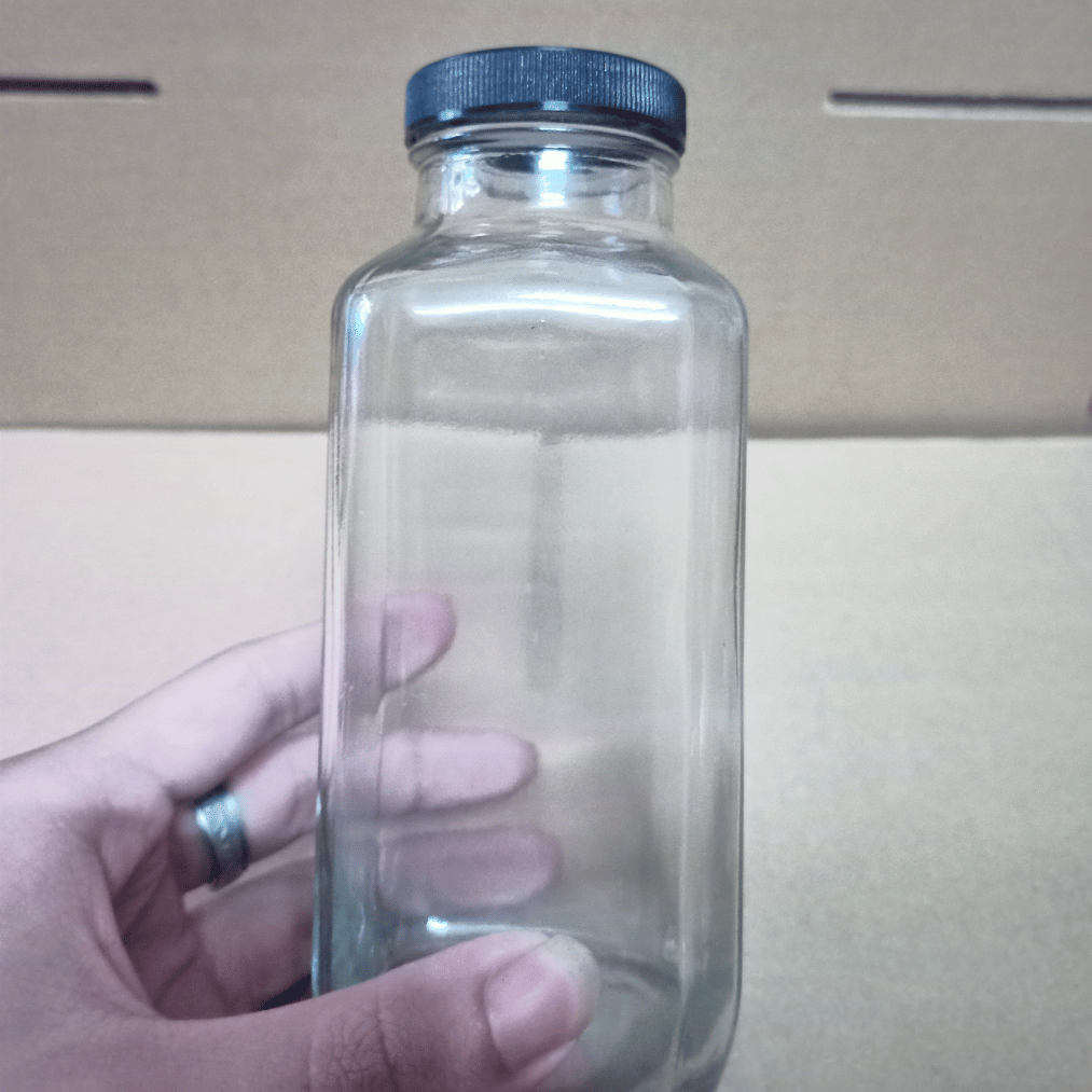 Chai Vuông Cao Nắp Nhựa Đen / Nắp Nhôm Bạc 250ml 350ml 500ml - North Star Packing