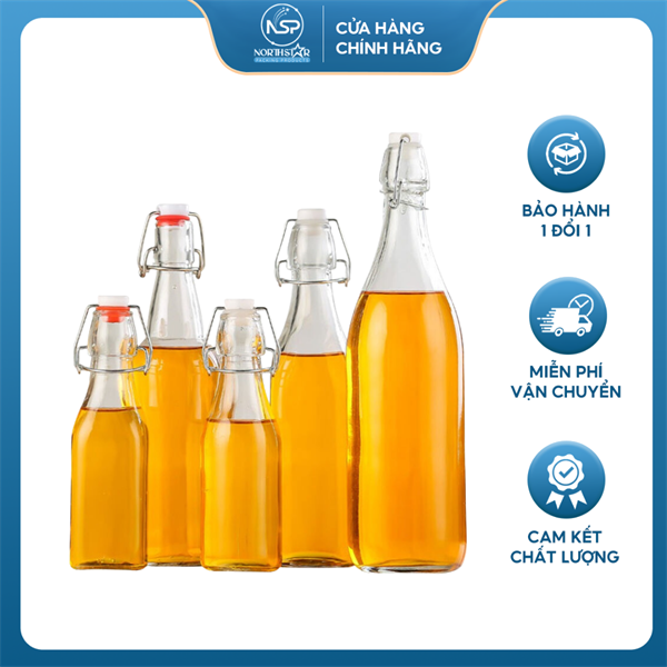 Chai Thủy Tinh Nắp Cài