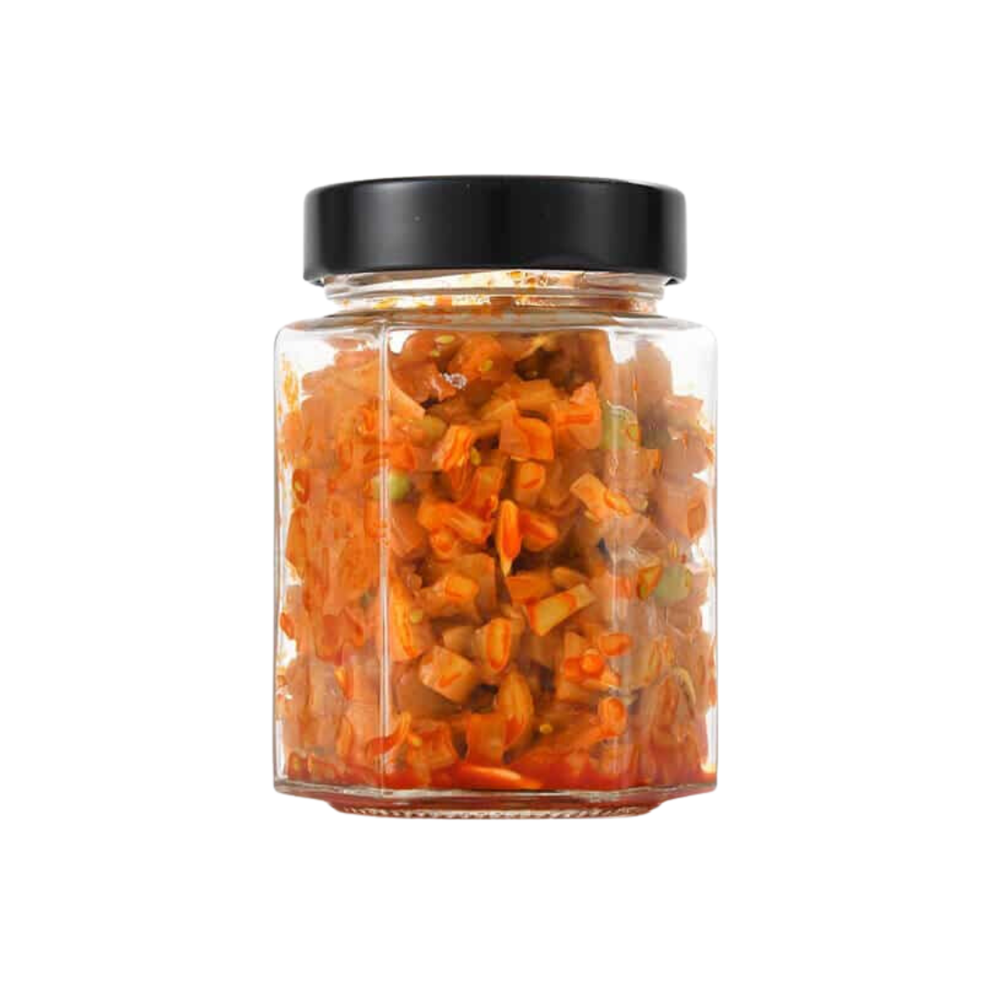 Hũ Thủy Tinh Lục Giác Nắp Thiếc Dày 280ml 380ml - P63 P70, Đựng Thực Phẩm, Gia Vị, Đồ Khô - North Star Packing