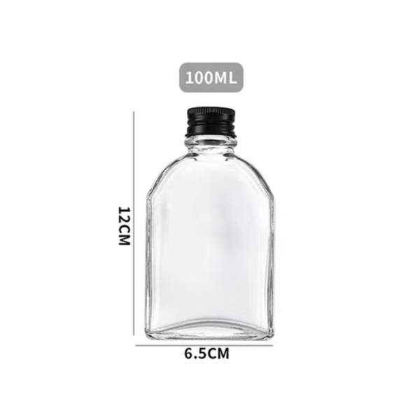 Chai Thủy Tinh Dẹt Vuông Vát Vai, Dung Tích 200ml, 250ml 350ml 500ml, Đựng Nước Ép, Cà Phê, Trà Sữa - North Star Packing