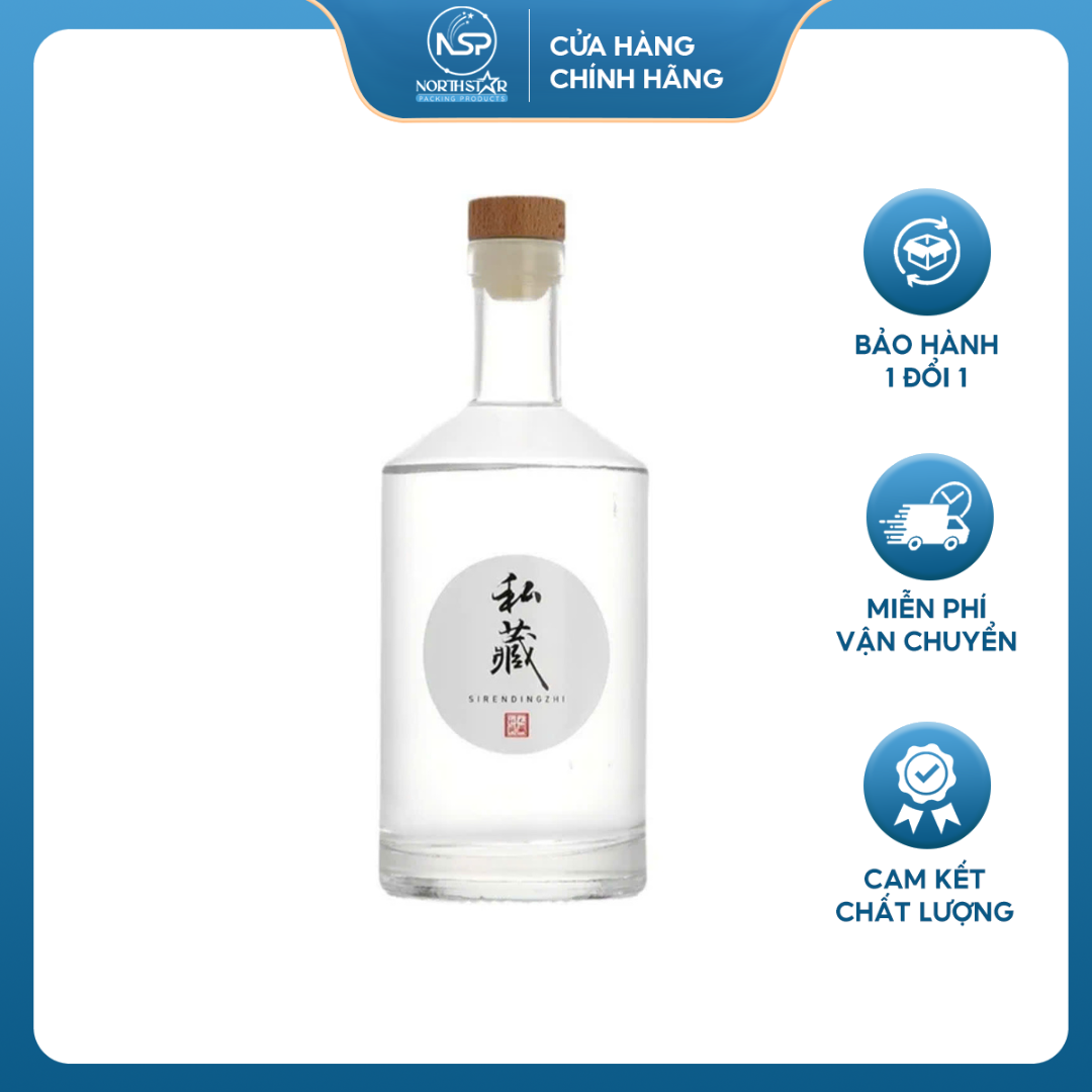 Chai Rượu Trụ Vai Xuôi - 375ml / 500ml / 750ml