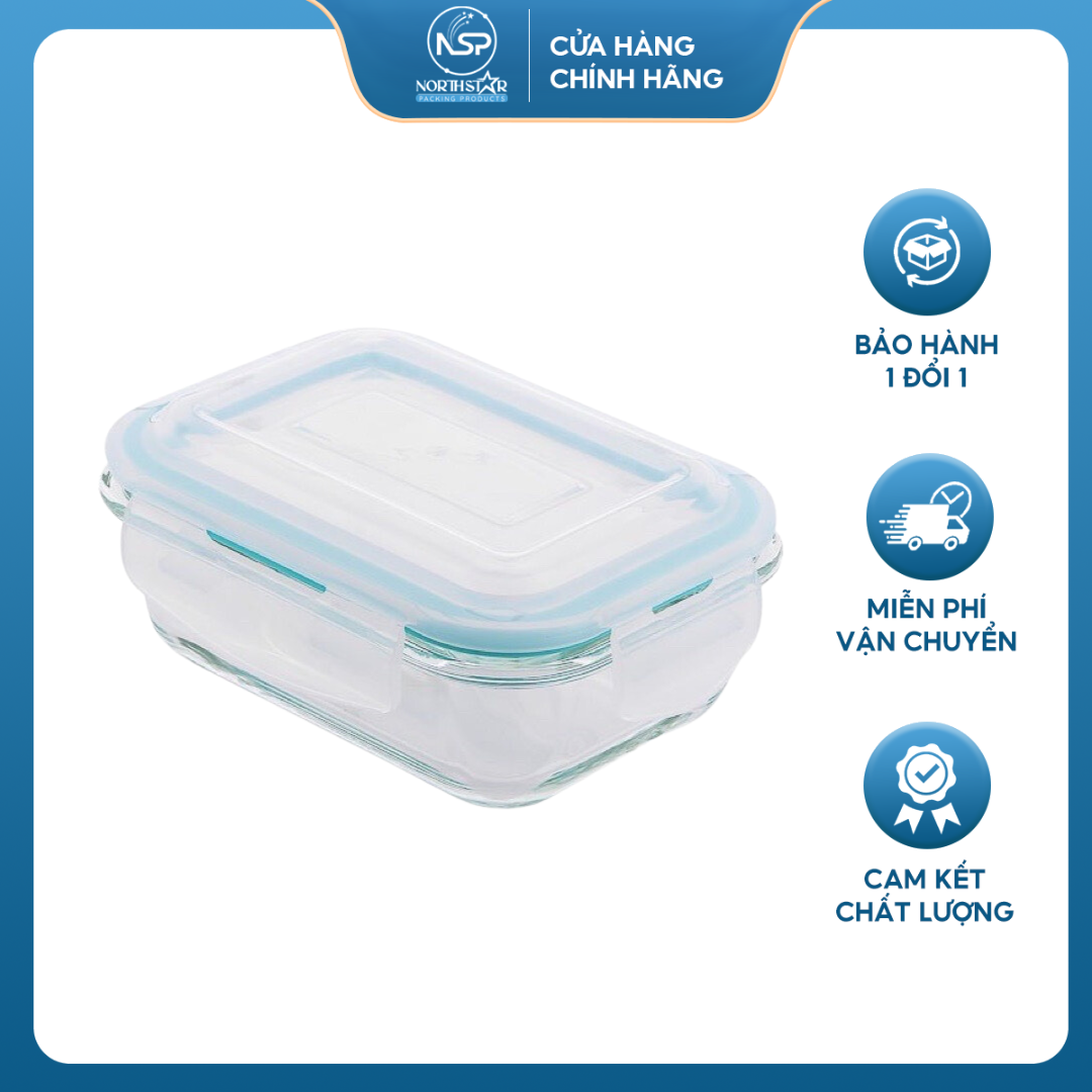 Hộp Cơm Thủy Tinh Nhiều Size, Chống Tràn, Chịu Nhiệt Tốt, Dùng Được Lò Vi Sóng - North Star Packing