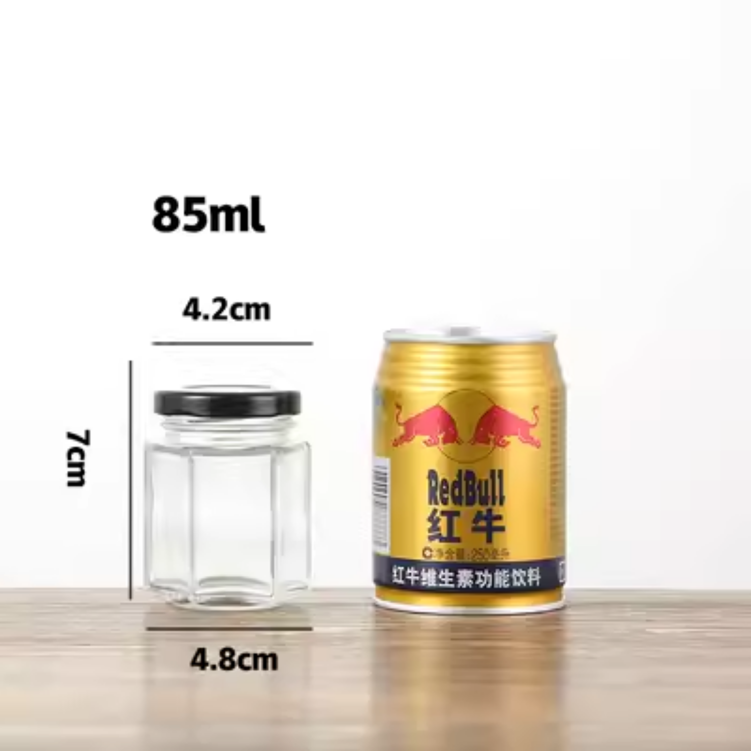 Hũ Thuỷ Tinh Lục Giác Nắp Thiếc 45ml 80ml 100ml 180ml 280ml 380ml 500ml 730ml Đựng Thực Phẩm Khô Ướt, Chất Liệu Thủy Tinh Cao Cấp - North Star Packing