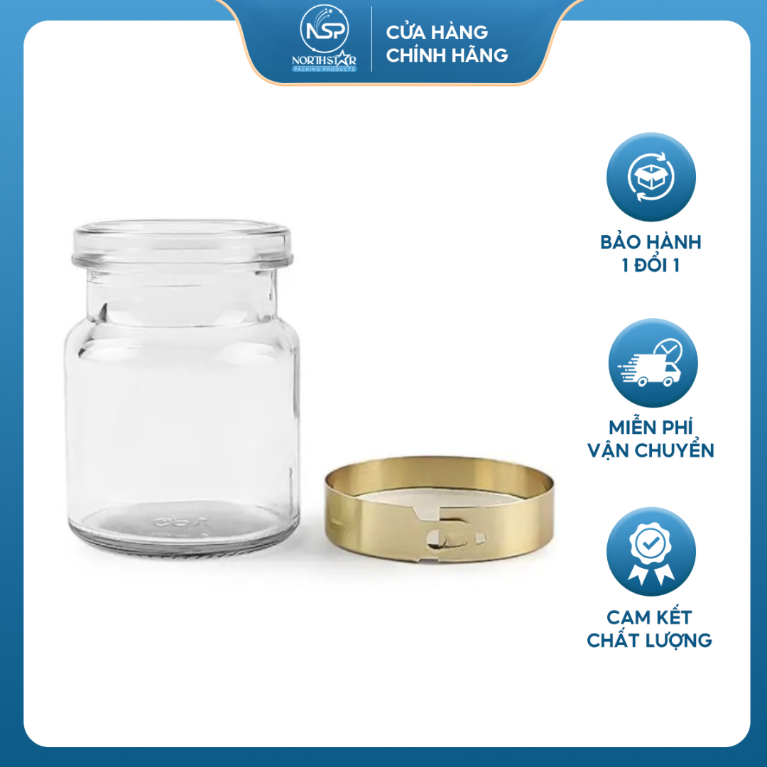 Hũ Yến 70ml Nắp Xiết - North Star Packing