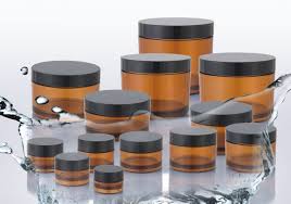 Hũ mỹ phẩm nâu 30gr 50gr, Hũ Thủy Tinh Tròn Đựng Kem