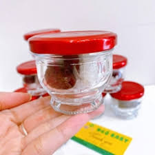 Hũ Chưng Yến Thủy Tinh 75ml 100ml 150ml, Dáng Sen Lùn Nắp Thiếc, Chất Liệu Cao Cấp - North Star Packing