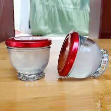 Hũ Chưng Yến Thủy Tinh 75ml 100ml 150ml, Dáng Sen Lùn Nắp Thiếc, Chất Liệu Cao Cấp - North Star Packing