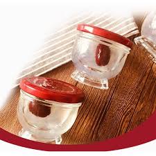 Hũ Chưng Yến Thủy Tinh 75ml 100ml 150ml, Dáng Sen Lùn Nắp Thiếc, Chất Liệu Cao Cấp - North Star Packing