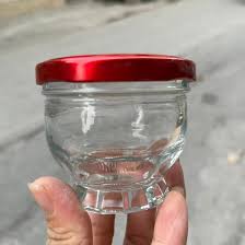 Hũ Chưng Yến Thủy Tinh 75ml 100ml 150ml, Dáng Sen Lùn Nắp Thiếc, Chất Liệu Cao Cấp - North Star Packing