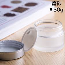 Hũ mỹ phẩm mờ 30g 50gr, Hũ Thủy Tinh Tròn Đựng Kem
