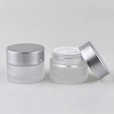Hũ mỹ phẩm mờ 30g 50gr, Hũ Thủy Tinh Tròn Đựng Kem