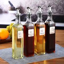 Chai Thủy Tinh Vuông Đựng Dầu Ăn, Nước Chấm 250ml 500ml, Có Vòi Rót Tiện Lợi, Chất Liệu Cao Cấp - North Star Packing